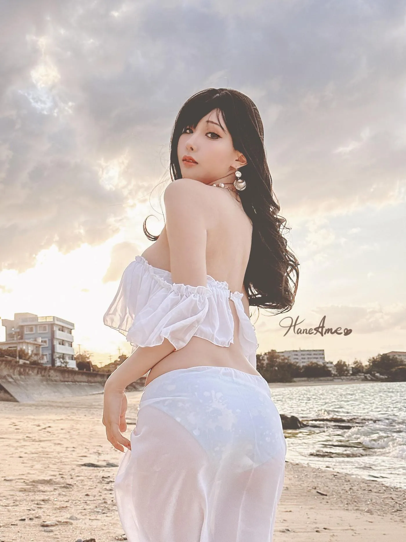 雨波_HaneAme – NO.191 2023年05月新品订阅4套视频-Original White Sand Love In Okinawa [43P]插图7